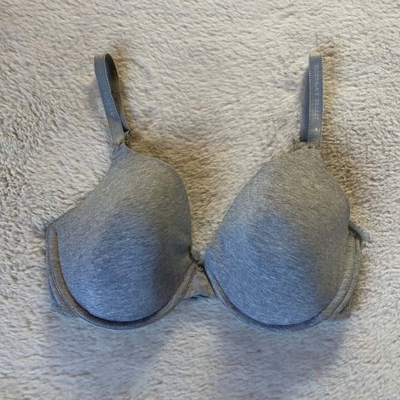 Victoria’s Secret | Gray Cotton Lingerie Lined Perfect Coverage Bra | 36DD - Picture 3 of 13